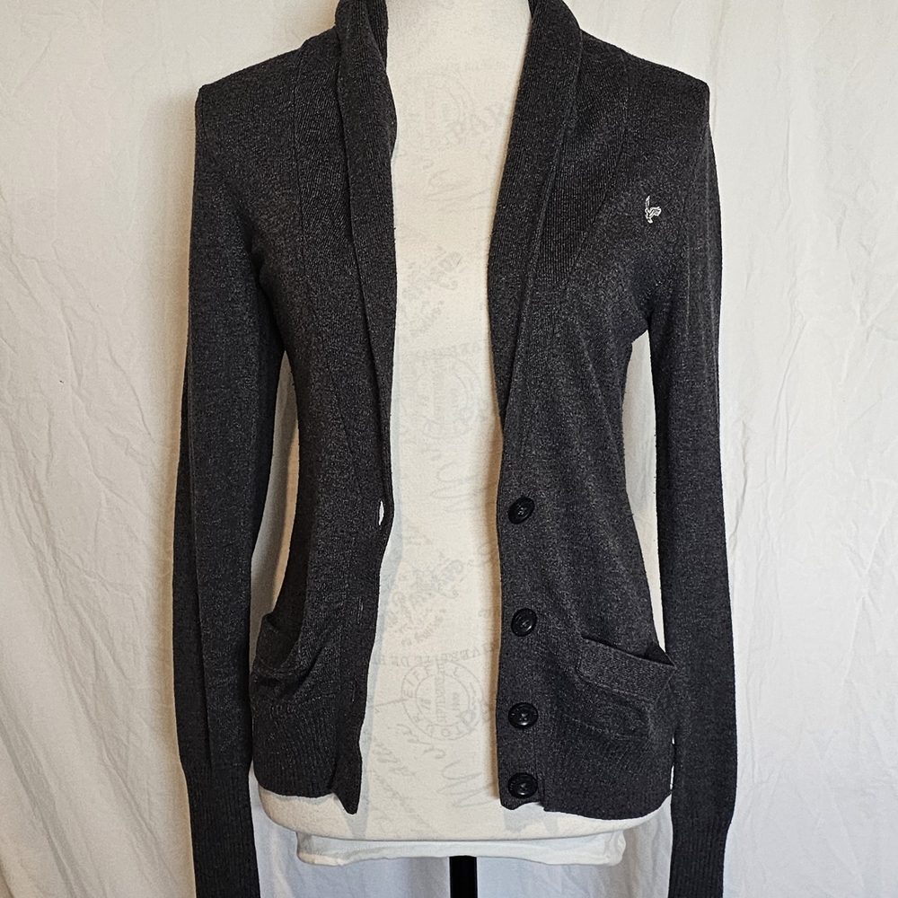 *EUC* American Eagle Grey Knit Cardigan
